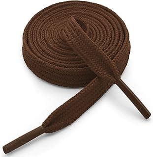 Solid Flat Shoe Laces for Sneakers: Hollow Thick Athletic Shoelaces 1 Pair