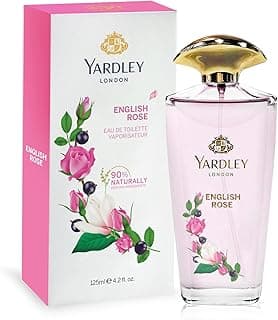 Yardley English Rose Enchanting Floral Fragrance, With Rose, Tea Accord And Bergamot, Eau De Toilette 125 ml