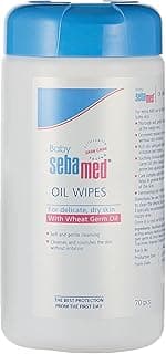 SEBAMED BABY OIL WIPES 70PCS