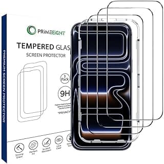 [3 Pack] iPhone 17 Pro Max Screen Protector 6.9 Inch 9H Hardness Ultra-Thin Anti-Spy HD Bubble Free Screen Protector