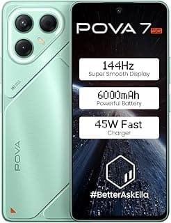Tecno Pova 7 Dual SIM, 256GB Storage, 8GB RAM, 5G, Oasis Green, Middle East Version