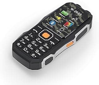 LICAEVEY Rugged Triple SIM 2G Senior Cell Phone - 2.6" Ultra Thin, 4800mAh Large Battery & Emergency Power Bank for Elderly | Keypad Mobile (Black)