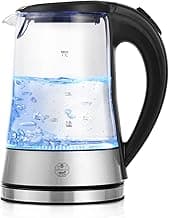 ALSAIF 1.7Liter 2200W Electric Glass Kettle, Glass S7098 2 Years warranty