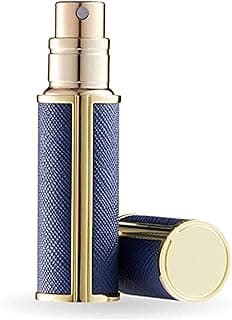 VicJoye VicJoye Perfume Bottles Empty Refill, Perfume Atomizer, Refillable Portable Mini Perfume Atomizer, Perfume Spray bottle Atomizer for Travel, Leaking Proof, Luxury Leather, 5ml (Blue)