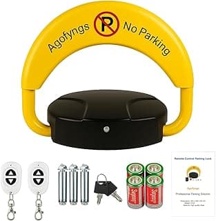 Intelligent Remote Control Parking Lock with Collision Alarm, Parking Barrier, Cylindrical Double Lock, Anti-Theft Design to Prevent Parking Space Theft