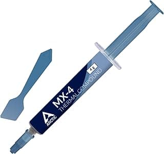 ARCTIC MX-4 (incl. Spatula, 4 g) - Premium Performance Thermal Paste for all processors (CPU, GPU - PC, PS4, XBOX), very high thermal conductivity, long durability, safe application, non-conductive