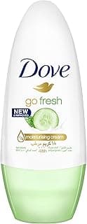 Dove Go Fresh, Antiperspirant Deodorant Roll-On, for 48 hour protection, Cucumber & Green Tea, alcohol free with 1⁄4 moisturising cream, 50ml