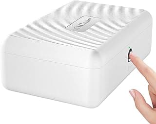 AICase Biometric Fingerprint Storage Box - Portable Cash Jewelry Lock Box - Rechargeable Lock Box for Car, Home, Office, Travel