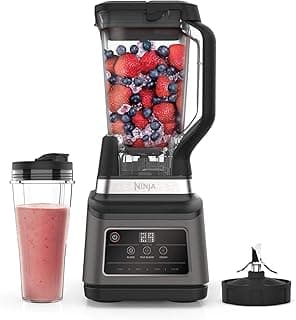 Ninja 2-In-1 Professional Blender, One Touch Blending Programs, 1200W, Black/Grey, BN750ME, 2 Years Warranty
