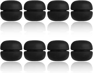 XIHIRCD 8Pcs Magnetic Hijab Pins, Small Hijab Magnets Multifunctional No-Snag Scarf Closure Pinless Brooch for Women Men Scarf Scarves Clothing (Black)