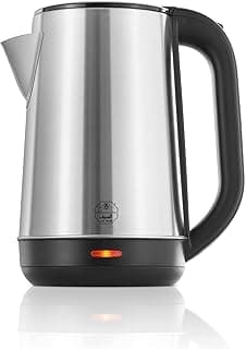 Al Saif Electric Kettle,Stainless Steel,Size:2 Liter,Wattage:2200 W