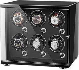 PAHION Automatic Watch Winder For 1 2 3 4 6 Watches Storage Display Box With Quiet Motor Watch Storage Case For Men's And Women's Watches