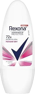 REXONA Women Antiperspirant Deodorant Roll On, 72 hour sweat & odor protection, Powder Dry, with MotionSense technology, 50ml (Packaging may vary)
