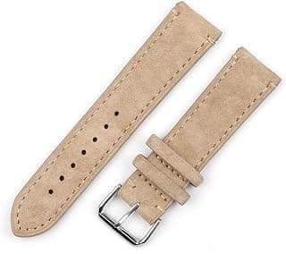 BoBoBn Vintage Suede Leather Watch Strap 18mm 20mm 22mm 24mm Hand Sewn Watch Strap for Men and Women Watch Replacement