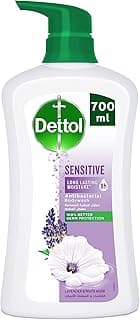 Dettol Sensitive Shower Gel & Body Wash, Lavender & White Musk Scent, 700ml