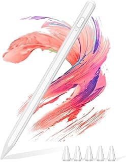 KISSLEAF Universal Tablet Stylus Pen for All Tablet/Phone for Samsung/Lenovo/Huawei/XiaoMi/Vivo with 5 Tips, 1.5 mm Pen Tip, 30 Minutes Quick Charge, Magnetic Adsorption