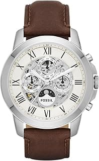 Fossil Mens Quartz Watch, Chronograph Display and Leather Strap ME3027