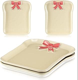 KASTWAVE Pink Ceramic Bowls, 2 Pack 5.8 x 6.9 Inches Small Soap Dishes, Snack Bowls, Dessert Plates, Trinket & Jewelry Holder, Dipping Sauce Bowl for Kitchen, Home & Gift Use