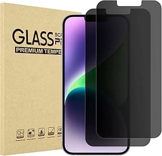 ProCase 2 Pack Screen Protector for iPhone 14 Plus/iPhone 13 Pro Max 6.7 Inch, Tempered Glass Screen Film Guard for iPhone 14 Plus 2022 / iPhone 13 Pro Max 2021, Privacy