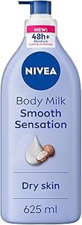 NIVEA Body Lotion for Dry Skin, Smooth Sensation, with Pure Hyaluron and Shea Butter, 48H Moisture Care, 625ml