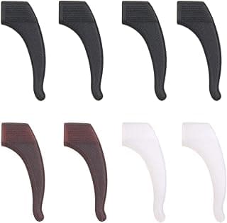 4 Pairs Silicone Anti-Slip Holder For Eyeglass Ear Hook Grip Temple Tip Holder For Eyewear Kids Adults And Sports Eyewear Retainer Set, Multicolor, One Size