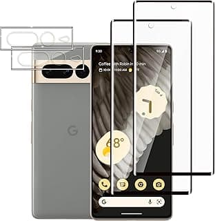 [2+2 Pack] Screen Protector for Google Pixel 7 Pro,Fingerprint ID Compatible,3D Full Screen Protection,Scratch Resistant,HD Clear,Case Friendly,Compatible with Google Pixel 7 Pro