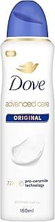 Dove Advanced Care, Antiperspirant Deodorant Spray, Original, 72H Sweat & Odor Protection & Moisturizes with Pro-Ceramide Technology, 150ml Packaging May Vary