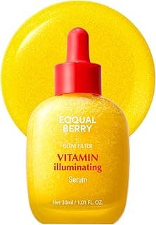 EQQUALBERRY EQQUALBERRY Brightening Serum with Vitamin C: Brightening Serum with Acerola and Niacinamide, Strengthens Skin Barrier, Hydrates with Ceramide and Hyaluronic Acid 1.01 oz / 30 ml