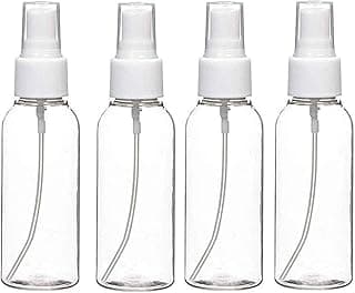 Sulfar Sulfar 4pcs 100ml Sprayer Spray Bottles Refillable Container Watering Can Travel Toiletries Liquid Containers For Cleaning, Plants, Misting (100ml)