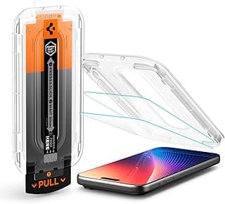 Spigen GLAStR EZ Fit PRO for iPhone 17 PRO Screen Protector | iPhone 17 | iPhone 16 PRO Premium Tempered Glass [Aluminum-Enhanced Durability] Impact resistance [2 PACK]