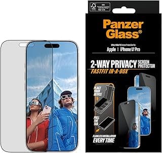 PanzerGlass Screen Protector Black Frame Ultra-Wide Fit iPhone 17 Pro - Privacy