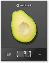 Nutricook Food Scale, 11lb Digital Kitchen Scale, Weight in Grams and Ounces (1g Precise) for Baking, Cooking, Nutrition and Meal Prep, Tare Function