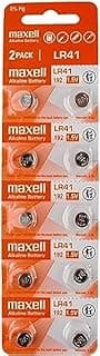Maxell Maxell Genuine LR41 AG3 192 Alkaline 1.5v Battery (Pack of 10)