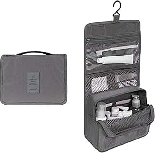 Spaceshoop Other Travel Set Waterproof Portable Man Toiletry Bag Women Cosmetic Organizer Pouch Hanging Wash Bags - Grey
