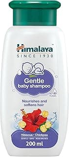Himalaya Gentle Baby Shampoo – 200ml | No-Tears Formula with Hibiscus & Chickpeas | 94.4% Natural Origin | No Parabens, Sulphates, Dyes, Silicones or Alcohol | pH Balanced & Dermatologically Tested
