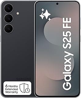 Samsung Galaxy S25 FE AI Phone, Jetblack, 8GB RAM, 256GB Storage, 50MP Camera, 6.7’’ Display, Slim & Lighter Design, Exclusive 6 Months Extended Manufacturer Warranty (KSA Version)