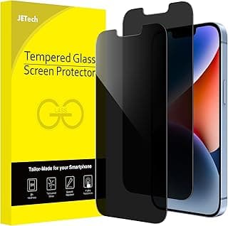 JETech Privacy Screen Protector for iPhone 14 Plus 6.7-Inch, Anti Spy Tempered Glass Film, 2-Pack