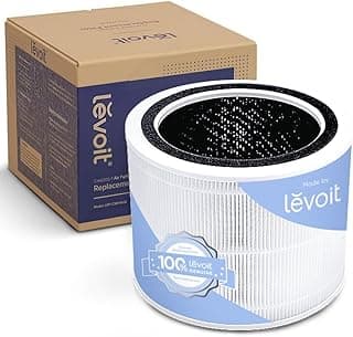 LEVOIT Core 200S Air Purifier Replacement Filter, 3-in-1 Filter, High-Efficiency Activated Carbon, Core 200S-RF, White