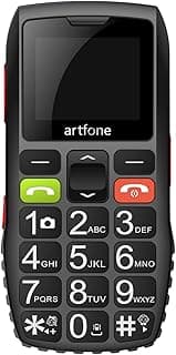 artfone C1 Senior Mobile Phone without Contract | Nano SIM Mobile Phone with Emergency Call Button | Pensioner Mobile Phone Large Buttons | 2G GSM Mobile Phone | 1400 mAh Battery Long Standby Time