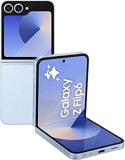 SAMSUNG Galaxy Z Flip6, 12GB RAM, 256GB Storage, Blue, 50MP Camera, No Manufacturer Warranty (International Version) (Renewed)