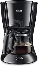 Philips Drip Coffee Maker - 0.6L, Up to 7 Cups, Glass Jug, Auto Off function, Black - HD7432/20