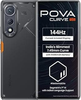 Tecno POVA Curve 5G 256GB 16RAM Main Camera 64MP Black