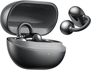 SOUNDPEATS POP Clip Open-Ear Earphones, Bluetooth 5.4 Earbuds, Lightweight Comfort, AI Call Noise Cancellation Attachable Ear Grips, Immersive Audio Wireless Headphones, 30H, Waterproof, App