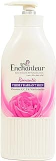 Enchanteur Satin Smooth Perfumed Lotion - Romantic, New Look & Improved Formula, Enriched with Vitamin A, C, E, Niacinamide, Aloe Vera & Olive Butter, For Smooth & Radiant Skin, All Skin Types, 500ml