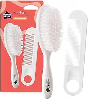Tommee Tippee Essentials Baby Brush and Comb 2 pcs -White