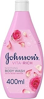 Johnson & Johnson Body Wash - Vita-Rich, Soothing Rose Water, 400ml