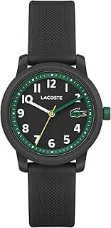 Lacoste Black Dial Black Silicone Watch - 2030042