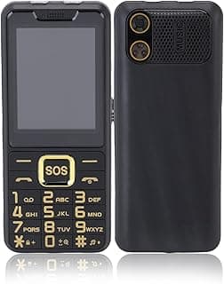 LICAEVEY Cell Phone for Seniors, 2.6in HD Display Unlocked Phones with SOS Button & Flashlight, 2500mAh Easy to Use Dumb Phone with Loud Volume, Voice Recorder, 3 Card Slots (Black)