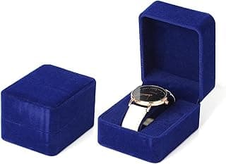 Watch Box Fashion Velvet Round Corner Smartwatch Clock Storage Case Jewelry Accessories Business Packaging Boxes