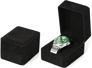 Watch Box Fashion Velvet Round Corner Smartwatch Clock Storage Case Jewelry Accessories Business Packaging Boxes